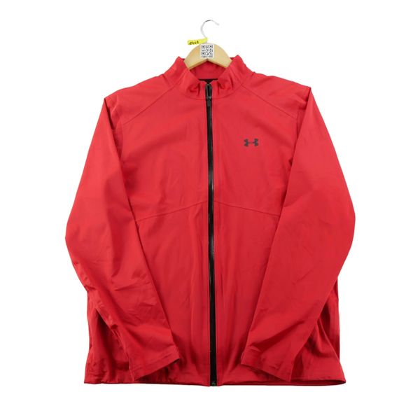Second life - Kurtka Męska Storm Rain Jacket UA Storm - Stan dobry. Czerwone kurtki męskie Under Armour, l, bez wzorów, z materiału, bez kaptura. Za 207.36 zł.