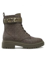 MICHAEL Michael Kors Trapery Parker 40F2PKFE5B Brązowy. Brązowe trapery damskie MICHAEL Michael Kors, ze skóry, bez zapięcia. Za 1,549.00 zł.