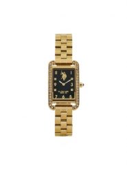 U.S. Polo Assn. Zegarek Ginger USP8402GR Złoty. Żółte, analogowe zegarki damskie U.S. Polo Assn., złote. Za 579.99 zł.