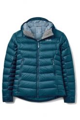Kurtka trekkingowa puchowa damska Electron Pro Hoody Women. Niebieskie kurtki sportowe damskie RAB, na zimę, l, bez wzorów, z puchu, bez ramiączek, z kapturem, trekkingowe. Za 1,419.99 zł.