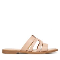 Klapki Tamaris. Czerwone klapki damskie Tamaris, bez wzorów, bez obcasa, bez zapięcia. Za 209.99 zł.