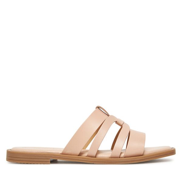 Klapki Tamaris. Czerwone klapki damskie Tamaris, bez wzorów, bez obcasa, bez zapięcia. Za 209.99 zł.