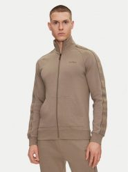 HUGO Bluza Liam 50540933 Beżowy Regular Fit. Brązowe bluzy męskie Hugo, m, bez wzorów, z bawełny, bez ramiączek, bez kaptura. Za 319.99 zł.