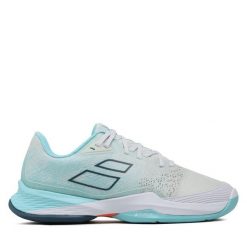 Buty do tenisa Babolat. Białe obuwie sportowe damskie BABOLAT, bez wzorów, bez zapięcia, tenisowe. Za 759.99 zł.