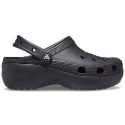 Klapki damskie Crocs CLASSIC PLATFORM CLOG. Czarne klapki damskie Crocs, bez wzorów, sportowe, bez obcasa, bez zapięcia. W wyprzedaży za 161.97 zł.