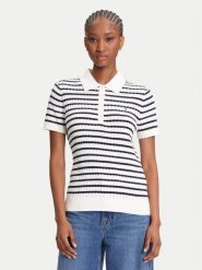 Tommy Hilfiger Sweter Fine WW0WW41474 Écru Regular Fit. Swetry nierozpinane damskie Tommy Hilfiger, xs, bez wzorów, z bawełny, bez kołnierzyka, bez ramiączek. Za 389.99 zł.