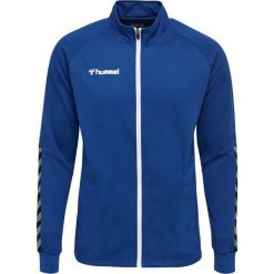 Kurtka Hummel Zip hmlAUTHENTIC Poly. Niebieskie kurtki sportowe męskie Hummel, l, bez wzorów, z dzianiny, bez kaptura, na fitness i siłownię. Za 107.00 zł.
