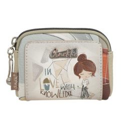 Portfel damski Anekke, etui na klucze z ozdobnym nadrukiem i metalowym logo zapinane na suwak kompaktowe i poręczne idealne do torebki lub plecaka, m. Portfele damskie Anekke. Za 109.00 zł.