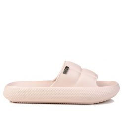 Klapki damskie sportowe Lee MAYA SLIDER WOMEN LOW. Czerwone klapki damskie Lee, na lato, bez wzorów, z materiału, sportowe, bez obcasa, bez zapięcia. Za 89.00 zł.