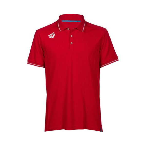Koszulka polo Arena Team Polo shirt Solid Cotton. Czerwone bluzki damskie ARENA, s, bez wzorów, z bawełny, bez kołnierzyka, bez ramiączek. Za 169.99 zł.
