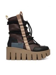 United Nude Trzewiki Grip Desert LO 11034161165 Brązowy ciemny. Brązowe botki damskie United Nude, bez wzorów, ze skóry, bez obcasa, na koturnie, bez zapięcia. Za 1,579.00 zł.