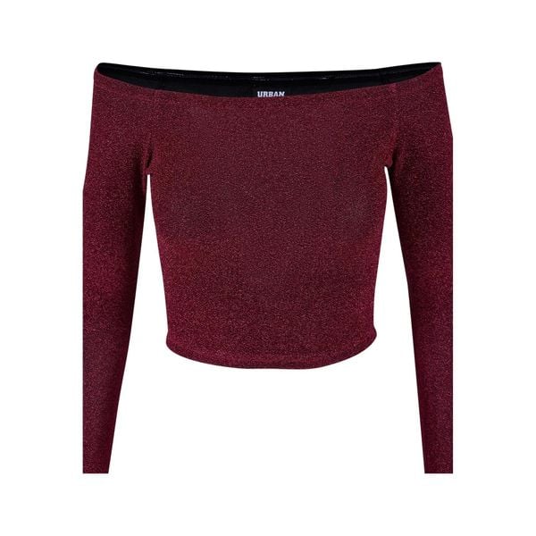 Damska Brokatowa Bluzka Na Ramiączkach Z Długim Rękawem. Brązowe bluzki damskie Urban Classics, xl, bez wzorów, sportowe, bez kołnierzyka, bez ramiączek. Za 95.99 zł.