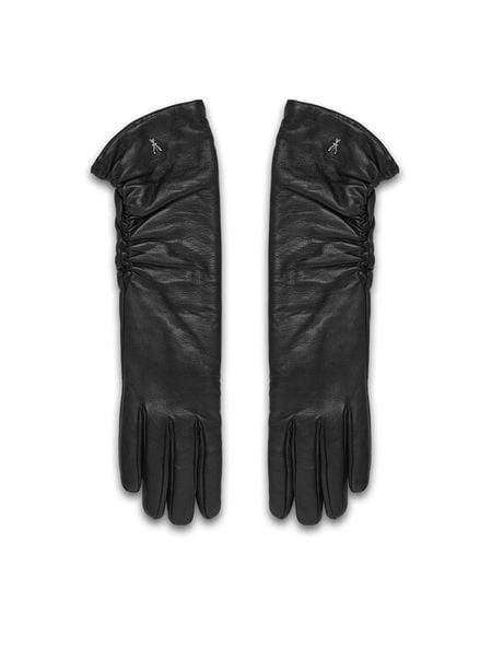 Patrizia Pepe Rękawiczki Damskie 2F0105/L034-K103 Czarny. Czarne rękawiczki damskie Patrizia Pepe, bez wzorów, ze skóry. Za 869.99 zł.