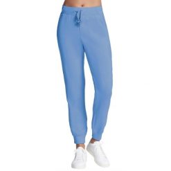 Spodnie sportowe damskie Skechluxe Elevate Jogger Pant. Niebieskie spodnie dresowe damskie Skechers, bez wzorów, z poliesteru, sportowe, długie. Za 229.99 zł.