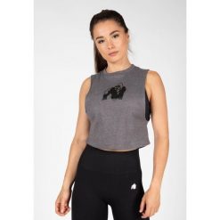 Tank top damski Gorilla Wear Addison Drop Armhole szary. Szare topy damskie GORILLA WEAR, xs, bez wzorów, sportowe, bez kołnierzyka, bez ramiączek. Za 152.00 zł.