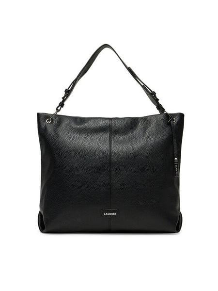 Lasocki Torebka C-LSK-L-007-08 Czarny. Czarne shopperki damskie Lasocki, bez wzorów, z materiału, bez dodatków. Za 199.99 zł.