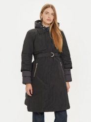 Liu Jo Sport Płaszcz przejściowy TF4126 T2600 Czarny Regular Fit. Czarne płaszcze damskie Liu Jo Sport, xs, bez wzorów, z syntetyku, sportowe, bez kołnierzyka, bez kaptura. Za 1,259.00 zł.