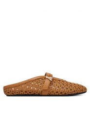 Patrizia Pepe Klapki PPJ378.24 Brązowy. Brązowe klapki damskie Patrizia Pepe, bez wzorów, ze skóry, bez obcasa, bez zapięcia. Za 539.99 zł.