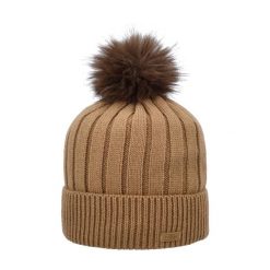 Czapka damska turystyczna CMP 5505676. Brązowe czapki damskie CMP, na zimę, bez wzorów, z dzianiny, klasyczne. Za 69.99 zł.