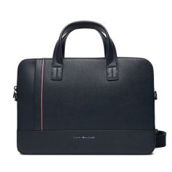Torba na laptopa Tommy Hilfiger. Niebieskie torby na laptopa damskie Tommy Hilfiger, bez wzorów. Za 799.99 zł.