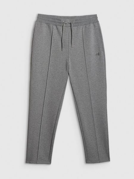 4F Spodnie dresowe męskie - szare L. Szare spodnie sportowe męskie 4F, l, bez wzorów, z bawełny. Za 199.99 zł.
