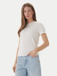 Guess T-Shirt O6GI00 KBF92 Écru Regular Fit. T-shirty damskie Guess, s, z aplikacjami, bez kołnierzyka, bez ramiączek. Za 139.99 zł.