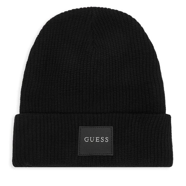 Czapka Guess. Szare czapki męskie Guess, na zimę, z aplikacjami. Za 194.99 zł.