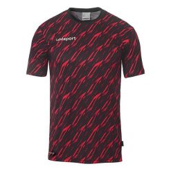 Koszulka Uhlsport Progressive 28. Czarne bluzki damskie Uhlsport, bez wzorów, z materiału, sportowe, bez kołnierzyka, bez ramiączek. Za 166.50 zł.