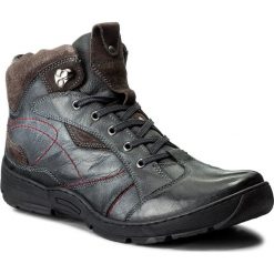Trzewiki LASOCKI FOR MEN - MI07-A603-A463-08 Czarny. Szare botki męskie Lasocki For Men, bez wzorów, z materiału, eleganckie, bez obcasa, bez zapięcia. W wyprzedaży za 99.99 zł.