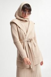 Kardigan damski wełniany Nava MAX MARA LEISURE. Kardigany damskie Max Mara Leisure, m, bez wzorów, z wełny, bez kołnierzyka. W wyprzedaży za 1,332.12 zł.