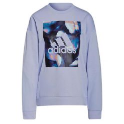 Bluza damska adidas U4U Soft Knit Swe. Fioletowe bluzy damskie Adidas, xs, bez wzorów, sportowe, bez ramiączek, bez kaptura. Za 99.00 zł.