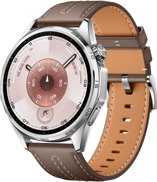 Smartwatch Huawei Watch GT6 46mm Classic Brązowy (Atum-B19L). Brązowe zegarki smartwatch Huawei, bez wzorów. Za 948.99 zł.