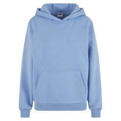 Bluza damska z kapturem Urban Classics. Niebieskie bluzy damskie Urban Classics, l, bez wzorów, z bawełny, bez ramiączek, z kapturem. Za 147.30 zł.