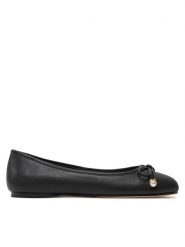 TWINSET Baleriny Ballerina 242TCP150 Czarny. Czarne balerinki damskie Twinset, bez wzorów, ze skóry, bez obcasa, bez zapięcia. Za 419.99 zł.