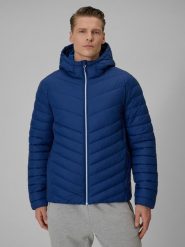 4F Kurtka z wypełnieniem syntetycznym męska - granatowa XXL. Niebieskie kurtki męskie 4F, m, bez wzorów, z materiału, klasyczne, bez kaptura. Za 269.99 zł.