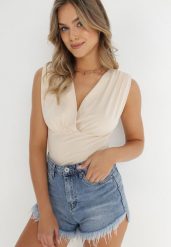 Jasnobeżowe Body Sofosyne. Brązowe body Born2be, bez wzorów. Za 79.99 zł.