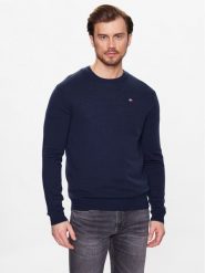 Napapijri Sweter Damavand NP0A4GJU Granatowy Regular Fit. Niebieskie swetry męskie Napapijri, l, bez wzorów, z wełny, bez kołnierzyka, bez ramiączek. Za 359.99 zł.