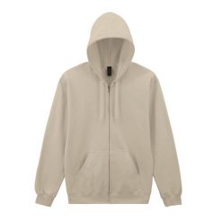 Męska Bluza Z Kapturem Softstyle Midweight Full Zip. Brązowe bluzy męskie GILDAN, m, bez wzorów, bez ramiączek, z kapturem. Za 155.99 zł.