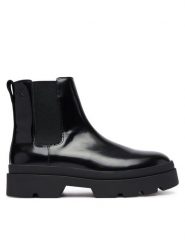 Calvin Klein Sztyblety Lugged Chelsea Boot Matt Lth HM0HM02445 Czarny. Czarne botki męskie Calvin Klein, bez wzorów, ze skóry, bez obcasa, bez zapięcia. Za 749.99 zł.