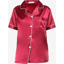 Bordowy 2-Częściowy Komplet Piżamowy Phaenedeia. Czerwone piżamy damskie Born2be, z aplikacjami, z satyny, bez ramiączek. Za 44.99 zł.