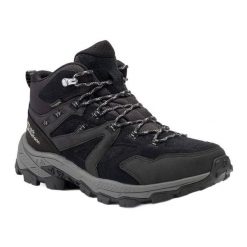 Buty trekkingowe męskie Jack Wolfskin Vojo Tour Lt Texapore Mid. Czarne trekkingi męskie Jack Wolfskin, z gumy, bez zapięcia. Za 759.99 zł.