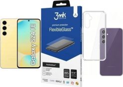 Smartfon Samsung Galaxy S24 FE 5G 8/128GB Żółty (SM-S721BZYDEUE) + FlexibleGlass + Etui Clear Case. Żółte smartfony SAMSUNG. Za 2,038.00 zł.
