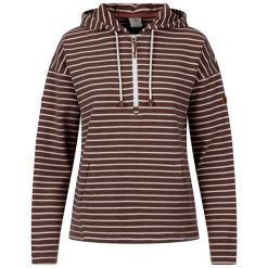 Trespass Softly - Damska codzienna bluza z kapturem w kolorze kasztanowym. Brązowe bluzy damskie Trespass, bez wzorów, sportowe, bez ramiączek, z kapturem. Za 301.99 zł.