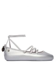 Melissa Baleriny Melissa Beta Ad 38020 Srebrny. Szare balerinki damskie Melissa, bez wzorów, z tworzywa sztucznego, bez obcasa, bez zapięcia. Za 398.99 zł.