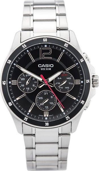 Zegarek Casio ZEGAREK MĘSKI CASIO MTP-1374D 1AV (zd063b) uniwersalny. Zegarki męskie Casio, bez wzorów. Za 265.59 zł.