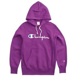 Męska Bluza Z Logo Script. Brązowe bluzy męskie Champion, m, bez wzorów, bez ramiączek, bez kaptura. Za 333.99 zł.
