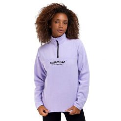 Bluza z grubego polaru do sportów zimowych damska Aurora-W. Niebieskie bluzy damskie SIROKO, na zimę, xl, bez wzorów, z polaru, sportowe, bez ramiączek, bez kaptura. W wyprzedaży za 152.00 zł.