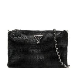 Torebka Guess. Czarne torebki do ręki damskie Guess, z aplikacjami, bez dodatków. Za 249.99 zł.