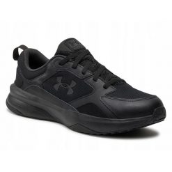 BUTY męskie UNDER ARMOUR 3026727-002 sportowe trening siłownia czarne 40,5. Czarne buty sportowe męskie Under Armour, bez wzorów, bez zapięcia, na fitness i siłownię. Za 210.45 zł.