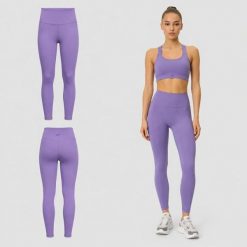 LEGGINSY DAMSKIE 4F TENINGOWE SZYBKOSCHNĄCE Z WYSOKIM STANEM KOLOR FIOLETOWY. Fioletowe legginsy damskie 4F, bez wzorów, z materiału. Za 119.99 zł.